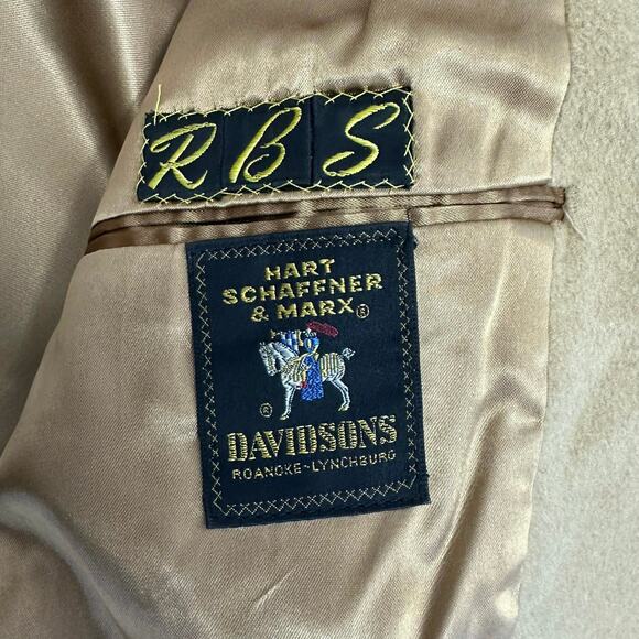 Vintage Hart Schaffner & Marx Silver Trumpeter Camel Hair Blazer - Picture 4 of 11